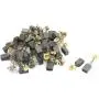 Uxcell Power Tool Angle Grinder Motor Carbon Brushes, 12.3x9x6mm, 411#, 40Pcs