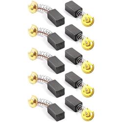 sourcing map Carbon Brush Electric Motor 13mmx7.5mmx6.5mm Drill 10 Pcs