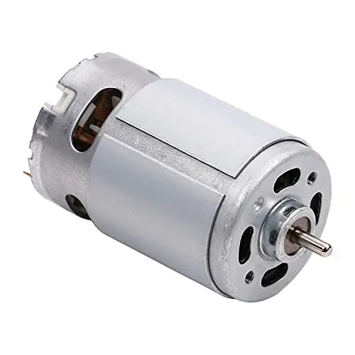 Heyiarbeit RS-550 18V DC Motor Round Shaft 20500RPM High Power Torque for Electronic Projects, Drills, Robots, RC Vehicals, Remote Controlled Cars/Robot, Saw Repair/Replacement Engine