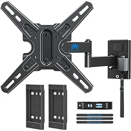 Support Mural TV pour RV, Compatible avec TV 13-43 pouces, Support Mural pour Camping-Car, Remorque, Maison Mobile, Full Motion, Verrouillable, Double Support Mural, VESA 200x200, 10 kg, MD2212 Support Mural TV pour RV, Compatible avec TV 13-43 pouces, Support Mural pour Camping-Car, Remorque, Maison Mobile, Full Motion, Verrouillable, Double Support Mural, VESA 200x200, 10 kg, MD2212