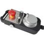 100PPR Universal 6 Axis CNC Electronic Handwheel MPG Pendant with Emergency Stop Manual Pulse Generator for Mitsubishi/Siemens/CNC Router Engraving Milling Machine