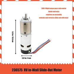 236575 RV in-Wall Slide-Out Motor (OEM), IG-42 (10mm) Motor Assembly, 300:1 High Torque Gear Ratio Compatible with lippert Schwintek in-Wall Slide System (Three Year Warranty)