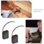 2 Pairs Of Motor Carbon Brushes 8x14x18mm Compatible With W16167 W16178 W16230 W19178 W19180 Parkside PWS230SE