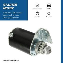 TOPSCOPE Starter Motor Compatible with 1999-2006 Cub Cadet 1998-2010 John Deere 2002-2011 Sabo 2000-2005 Scotts 1999-2010 Toro Replace # 593934 693551 LG693551 BS693551