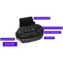 Wireless Universal Remote Control, Infrared Car Steering Wheel Remote Control of Car CD/VCD/DVD or Others/Humanized Structure/Black