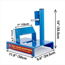 ZeroPone Blue Lawn Mower Blade Sharpener Machine Grinder Motor NOT Included 14 inches Blade Sharpener All American Blade Sharpener Reel Mover Sharpening Kit