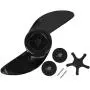 MAGT Boat Propellers, QP05014B 2 Blades Marine Motor Boat Propellers T34 Electric Propeller Blade(Black)