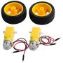 Moteur Électrique DC 3-6V à Double Axe TT Motor avec Pneus/Roues en Plastique, 40broches Homme-Femme, Support/Support Moteur, Contrôleur de Moteur (Double Axe/Biaxial) Moteur Électrique DC 3-6V à Double Axe TT Motor avec Pneus/Roues en Plastique, 40broches Homme-Femme, Support/Support Moteur, Contrôleur de Moteur (Double Axe/Biaxial)