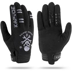 KAPVOE Cycling Gloves Workout Mountain Bike Motorcycle Exercise MTB Full Finger Men Women Kids