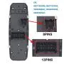 MOCW 68271203AB Left Driver Master Power Window Switch Fit for 2015-2016 Chrysler 200,for 2013-2016 Dodge Dart; for 2014-2016 Jeep Cherokee- No Auto