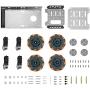 Mecanum Wheel Chassis Car Kit with TT Motor, Aluminum Alloy Frame, Smart Car Kit for DIY Education Robot Car Kit