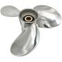 ARKDOZA 3 Blade 7 1/2x8 4hp 5hp 6hp 4A 4M 5M 5C F4 F6L F6S F5A F6C Stainless Steel Propeller 9 Tooth SS Prop for Yamaha Outboard Motor Engine 7.5x8