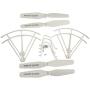 Upgraded Spare Parts Replacement for Syma X5UW X5UC RC Quadcopter Rc Helicopter Copter Toy Motor Main Blade Propellers Propeller Protectors Blades Frame Landing Skid with Screws Set (White)