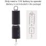 FENELY Wind Spinner Motor Battery Operated for Hanging Display Yard Black Wind Spinners Outdoor Sculptures - Load Capacity of 4 Pounds