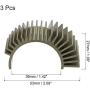 MECCANIXITY Motor Heat Sink Cooling Fins Aluminum 36mm Dia Gold Tone for Motor 3pcs