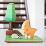 HALFTOYS Magnetic 3-D Puzzle Dinosaur Figures Toy Set for Kids & Family- para-Fine Motor Development