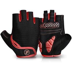 MOREOK Cycling Gloves Bike Gloves for Men/Women-[Breathable Anti-Slip 5MM Gel Pad] Biking Gloves Half Finger Road Bike MTB Bicycle Gloves-for Cycling /Fitness/Motorcycle /Gym/Outdoor Sports