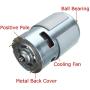 775 DC Motor DC 24V Max 20000RPM Ball Bearing Large Torque High Power Low Noise Gear Motor Electronic Component Motor（with Bracket）