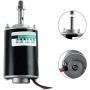 YaeGarden DC 24V Permanent Magnet DC Motor Electric Gear Motor Micro Speed Reduction Geared Motor High Speed CW/CCW For DIY Generator (30W 6000RPM)