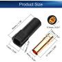 Heyiarbeit 6 Pairs XT150 Connector Adapter Female Plug 6mm Large Current Motor Gold Bullet Connector for RC Lipo Battery ESC Motor