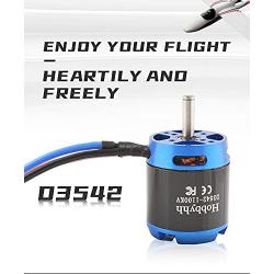 DIAMONDDYNAMICS Hobbyhh D3542 1100kv RC Brushless Motor Power 650W with 3.5mm Banana Head for DIY RC Glider Aircraft Plane and UAV