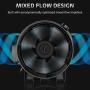 iPower 8 Inch Mixed Flow Duct Inline Fan with Speed Controller EC Motor for Grow Tent Ventilation, Black
