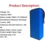 Wnicek 72V Lithium Battery Electric Bicycle with Charger 20Ah/30Ah/40Ah Lithium Ion Battery Pack Suitable for 1000W-3000W Electric Motorcycle Moped Motor Replacement Lead-Acid Battery