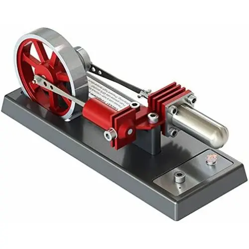 TAOLEI hot air Stirling Engine Motor Model electromagnetic Engine Model Pneumatic Engine steam Engine Model Educational Toy kit red, Yellow and Blue (H1)