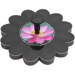 6V 1.4W Solar Power Fountain Pump Solar Fountain Pump with Brushless Motor Suitable for Bird Bath, Pond, Pool, Fish Tank, Aquarium and Garden Bird Bath,Water Circulation Oxygen Supply