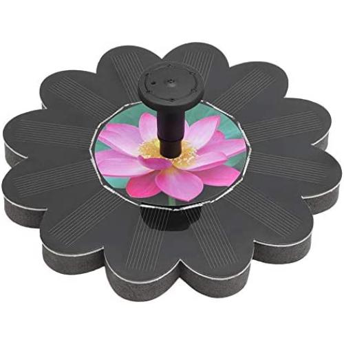 6V 1.4W Solar Power Fountain Pump Solar Fountain Pump with Brushless Motor Suitable for Bird Bath, Pond, Pool, Fish Tank, Aquarium and Garden Bird Bath,Water Circulation Oxygen Supply