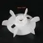 uxcell Motor Fan Blade 155mmx24mm Round Shape Bore White Engineering Plastic with 6 Vanes