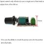 Hahiyo 3-35V Low Voltage DC Motor Speed Controller Smooth Linear Adjustment Knob Compact Units Reduce Heat Module Dimmer Switch Regulator 3 Pieces for Mini Fan Electric Pumps LED Light