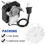 S99080166 Vent Bath Fan Motor and Fan Replacement BP28 Bathroom Fan Motor Kit Compatible with broan nutone 70cfm 1.4 Amp 3000RP 120V CCW