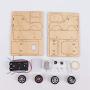 VanSP Electric Train Locomotive and Railway Carriage-Electric Motor Physical Science Toys-DIY Wooden Science Experiment Kits-Circuit Building STEAM Toys A