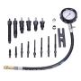 16Pcs Diesel Engine Compression Gauge Tester Cylinder Pressure Test Tool Kit with Case for Car & Truck