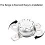 uxcell KSD301 Thermostat 150°C/302°F Normal Closed N.C Adjust Snap Disc Temperature Switch for Microwave,Oven,Coffee Maker 5pcs
