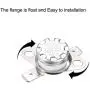 uxcell KSD301 Thermostat 150°C/302°F 10A Normally Closed N.C Adjust Snap Disc Temperature Switch for Microwave,Oven,Coffee Maker 2pcs