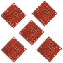 Kiro&Seeu 5PCS L298N Motor Drive Controller Board Module Dual H Bridge DC Stepper Motor Compatible with Ar-duino Electric Projects Smart Car UNO MEGA R3 Mega2560 (298N-MD-5pcs)