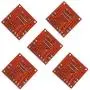 Kiro&Seeu 5PCS L298N Motor Drive Controller Board Module Dual H Bridge DC Stepper Motor Compatible with Ar-duino Electric Projects Smart Car UNO MEGA R3 Mega2560 (298N-MD-5pcs)
