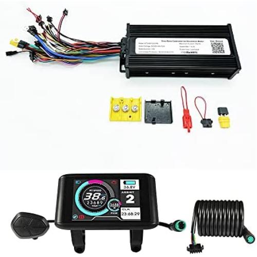 CONHIS MOTOR Ebike 36V 48V 52V 1000W-1500W 35A 3-Mode Sine Wave Motor and Speed Controller with Colorful LCD Display Electric Bicycle Brushless Controller