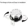 uxcell KSD301 Thermostat 95°C/203°F 10A Normally Open N.O Adjust Snap Disc Temperature Switch for Microwave Oven Coffee Maker 5pcs