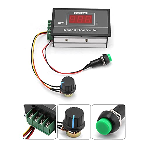 Acogedor PWM DC Motor Speed Controller, DC 6-60V 12V 24V 36V 48V 30A PWM DC Motor Speed Controller with Start Stop Switch