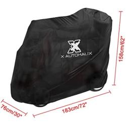 X AUTOHAUX 3 or 4 Wheel Mobility Scooter Cover Waterproof Sun Rain Wind Protection for Motorcycle Scooter