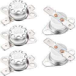 uxcell KSD301 Thermostat 165°C/329°F 10A Normal Closed N.C Adjust Snap Disc Temperature Switch for Microwave,Oven,Coffee Maker 5pcs