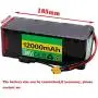 Jieoto 36V 12AH Ebike Battery Waterproof PVC Lithium Battery Pack with Charger and BMS Fit for 200W 300W 350W 500W Motor