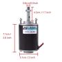 BBT 12V 30W High Speed Permanent Micro DC Magnet Motor,30dB Low Noise Reversible Electric Gear Motor for DIY Generator (DC 12V 3000RPM)
