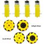 Gikfun Smart Car Robot Wheels Plastic Tire Wheel with DC 3-6V Gear Motor for Arduino DIY Robot Mecanum Wheel EK1969