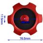 HIAORS CNC Aluminum Gas Fuel Tank Cap With Breather Valve for 50cc 70cc 90cc 110cc Apollo Rfz Coolster Peace Moto 125cc 140cc 150cc 160cc Pit Dirt Bike Motorcycle Red