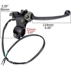 Dual Cable Wire Right Brake Lever for ATV Quad GO-Kart Gasoline E Bicycle