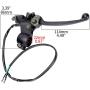 Dual Cable Wire Right Brake Lever for ATV Quad GO-Kart Gasoline E Bicycle